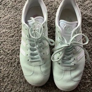 Light green gazelle adidas.
